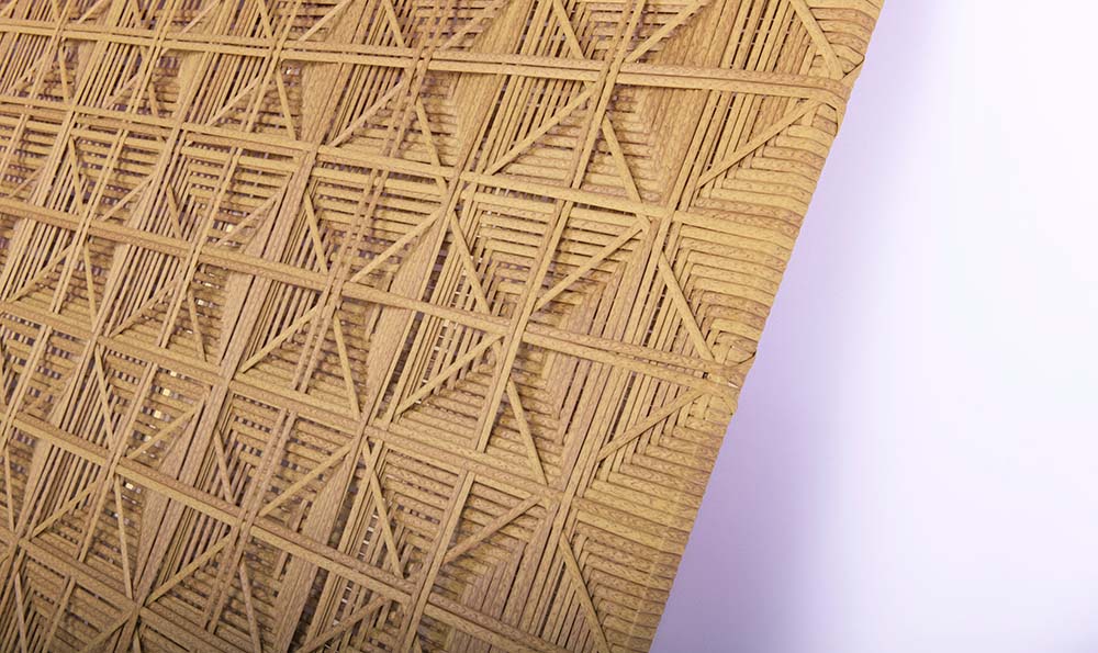 BM 9810 Artificial rattan sheet with structure 1