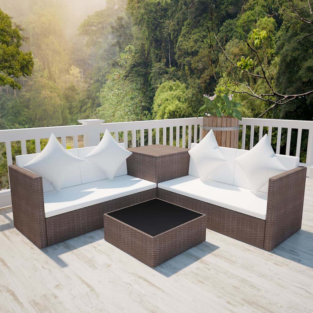 rattan garden sofo set