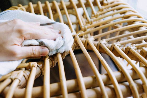 2. cleaning rattan furniture
