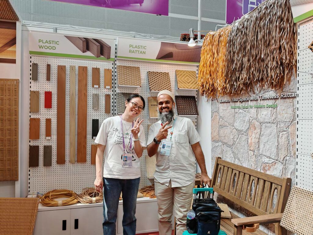 canton fair synthetic rattan and plastic wood 1