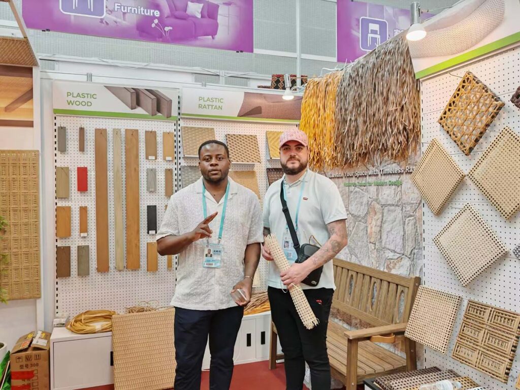 canton fair synthetic rattan and plastic wood 7