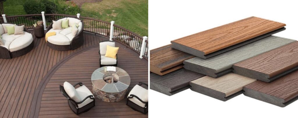 Novel wood decking made from plastic bags