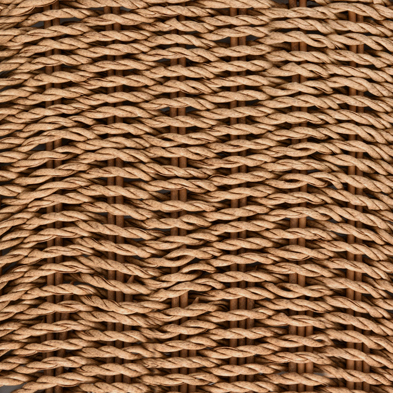 BM-31689 Twisted brown pe rattan roll for outdoor chair