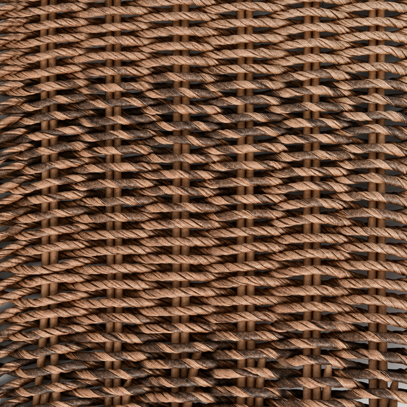 Twisted all-weather pe rattan wicker for patio furniture BM-32665