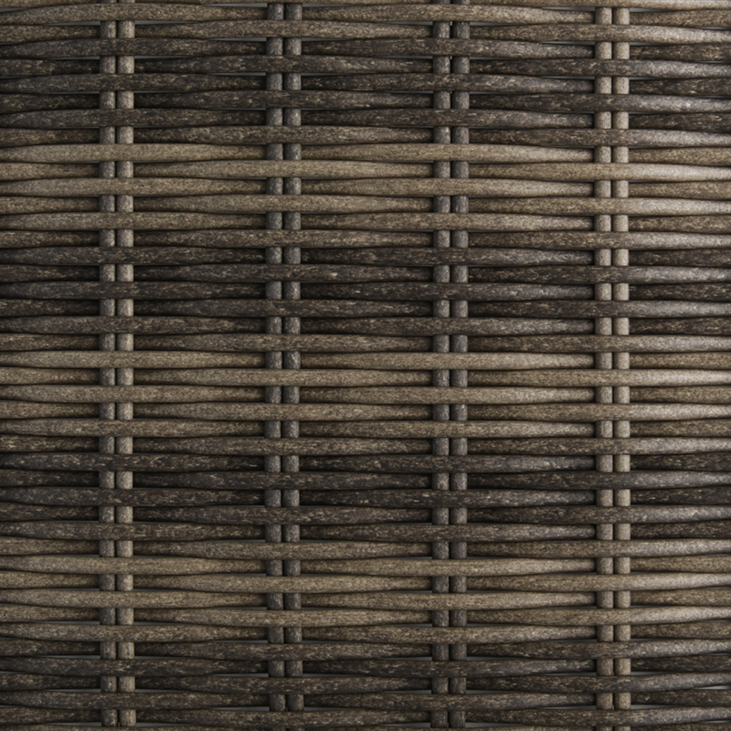 Half-moon poly rattan material BM-70221