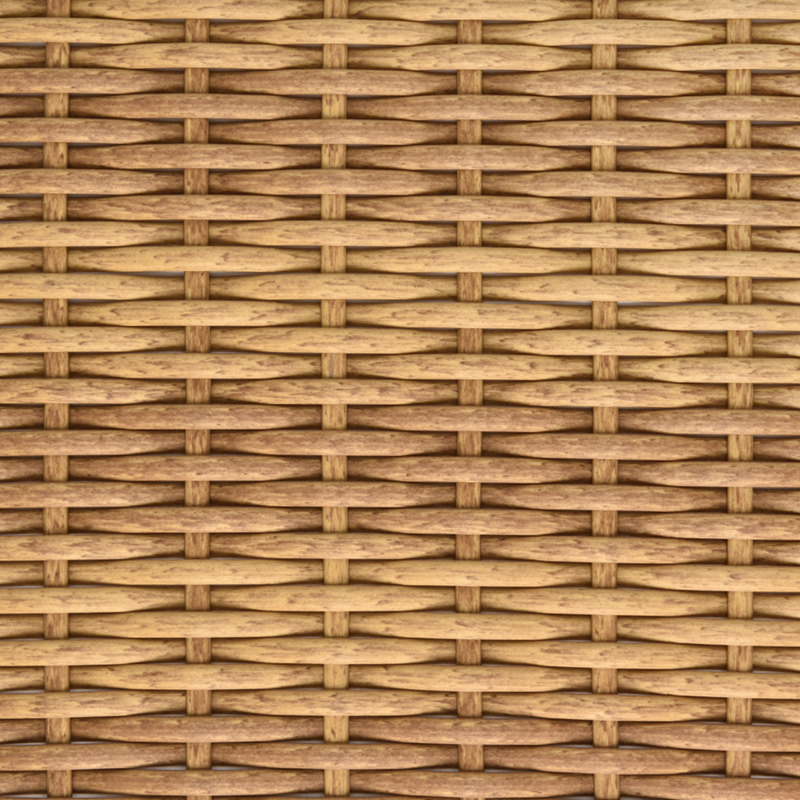 Half round rattan wicker hdpe material BM-9810