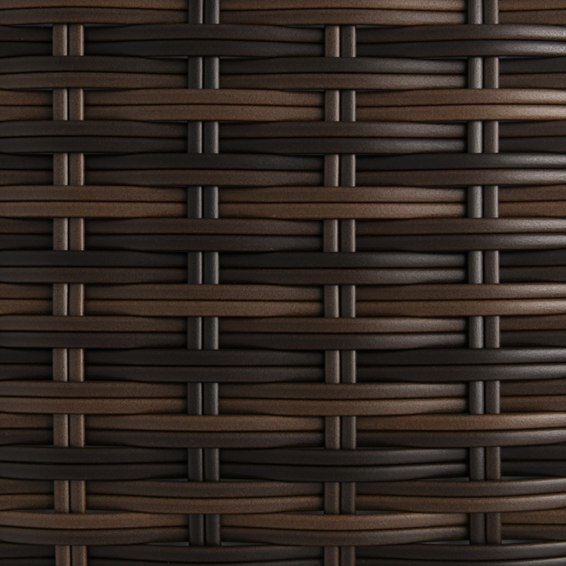 Flat synthetic rattan weaving material BM-1702