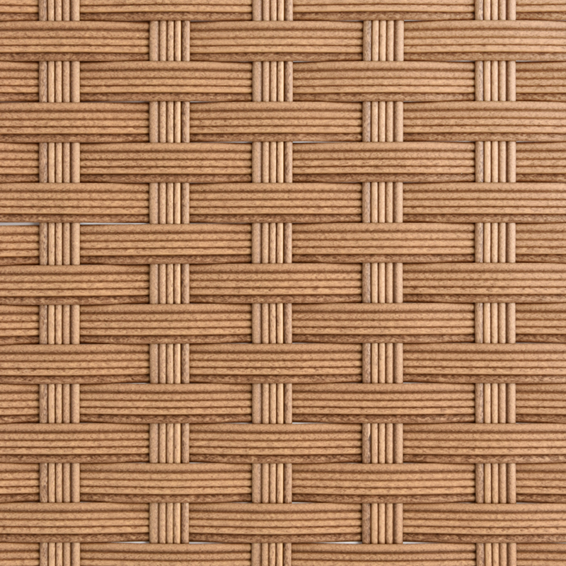 Custom plastic rattan strips wheat color BM-31689