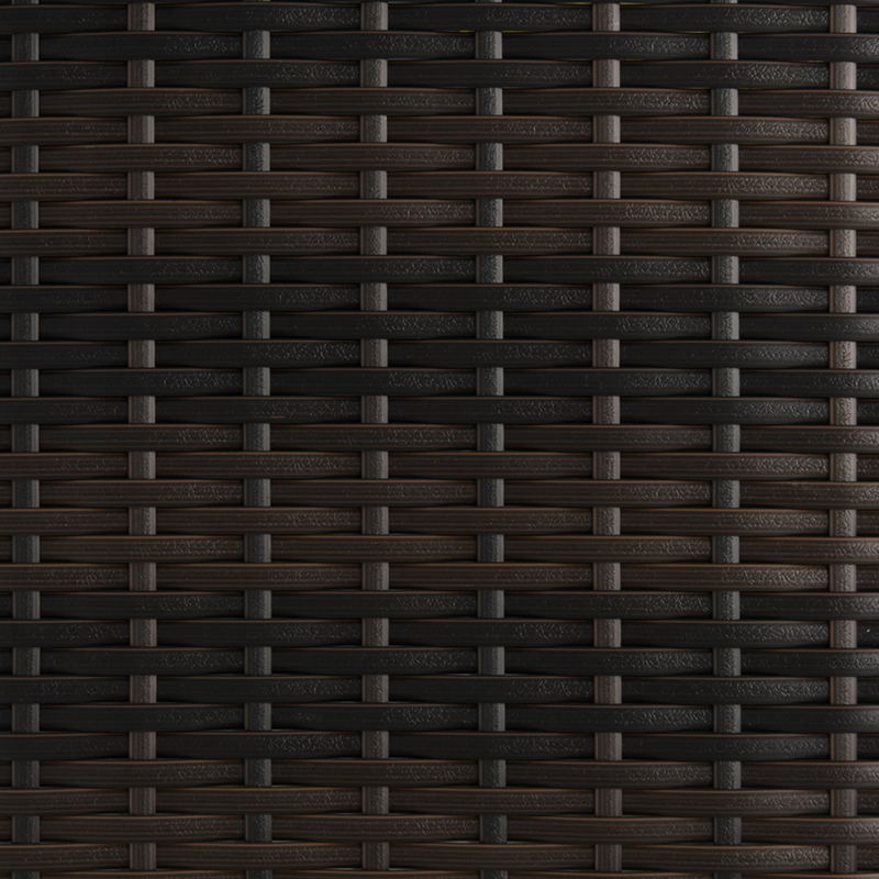 Artificial rattan dark black factory BM-31718