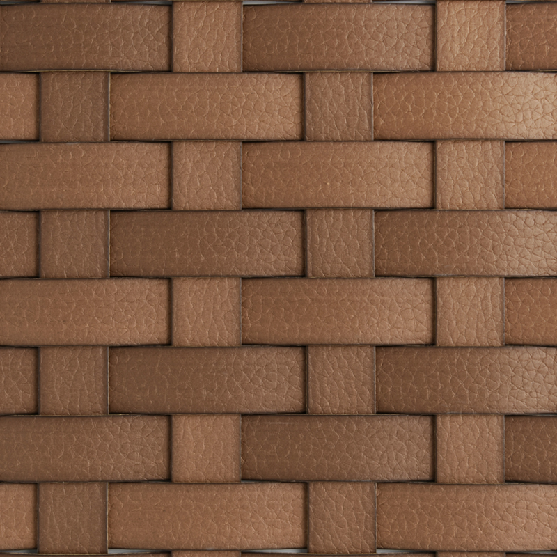 Synthetic rattan material wide size leather wicker BM-32656