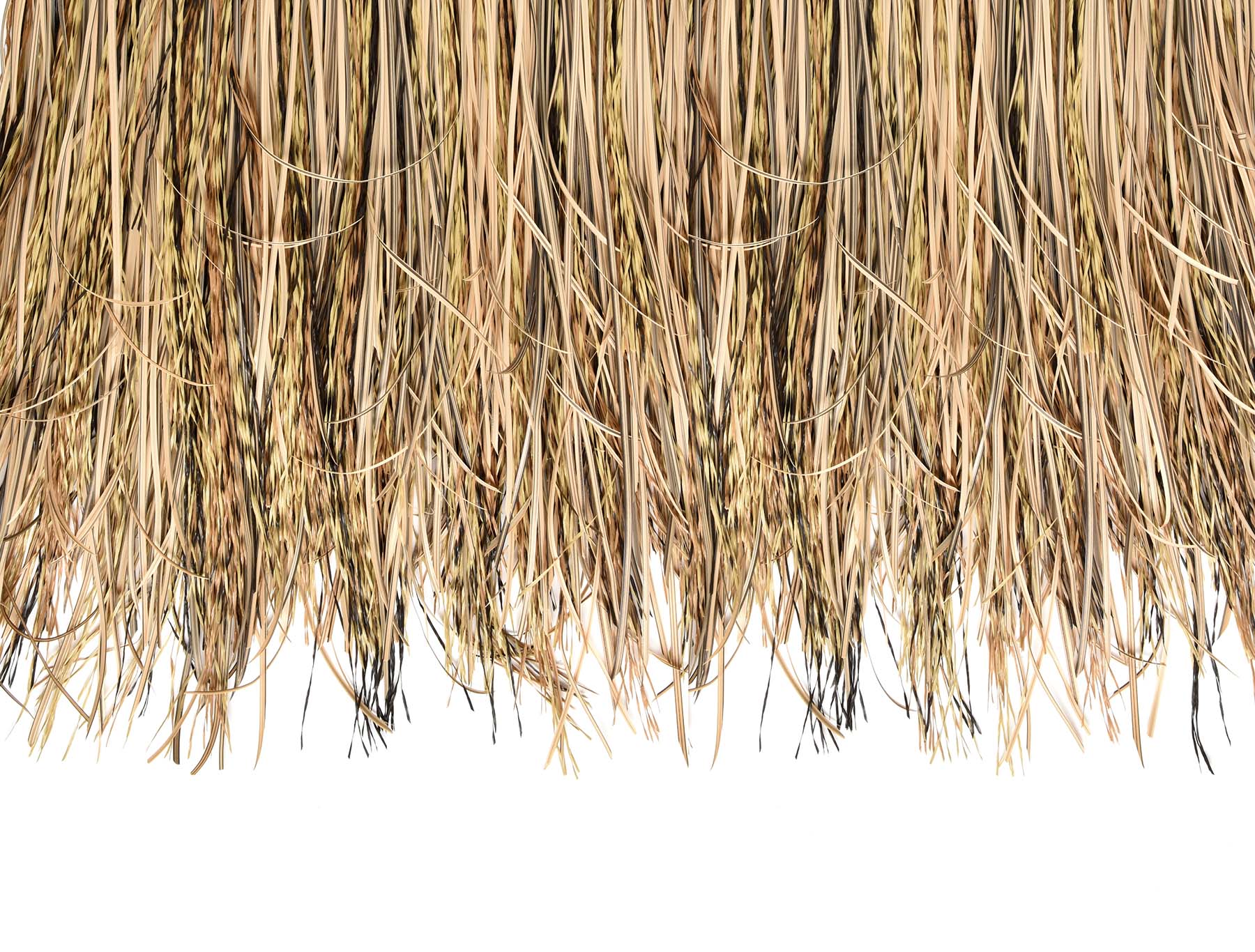 Synthetic thatch palm thatch roof factory LTR-T11 full view