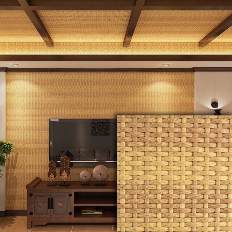 New trend rattan woven sheet: plastic rattan for cladding projects