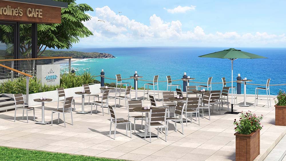 Fay Joe dining set Dale parasol Rendering