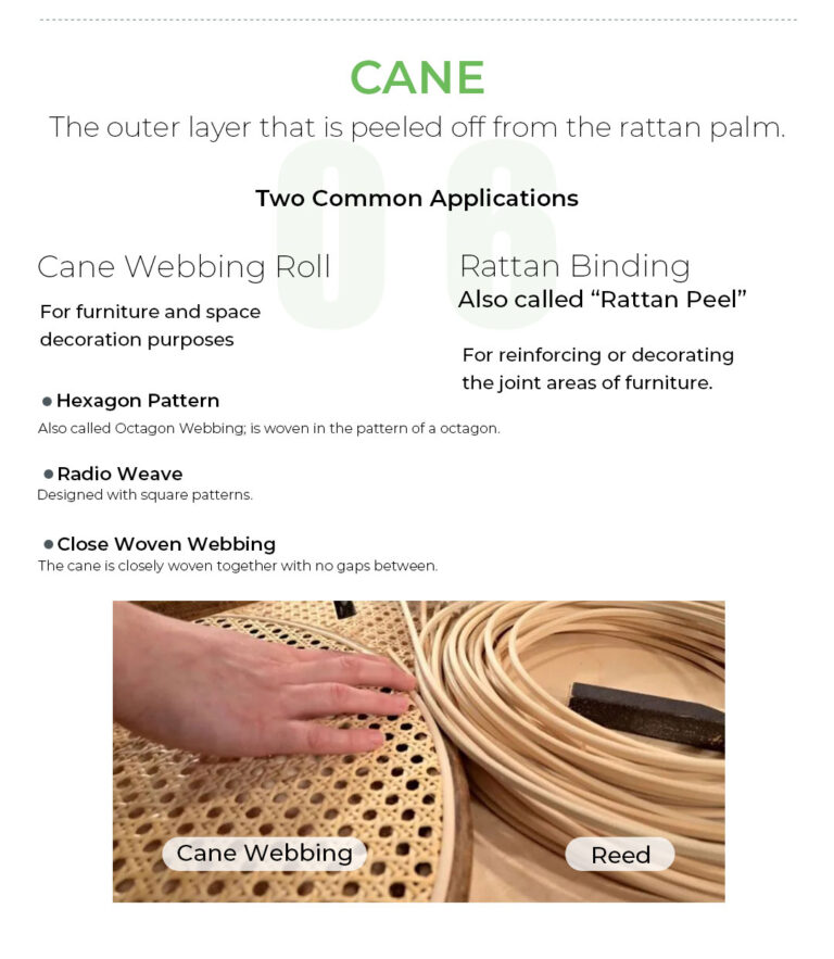 Differences between Rattan, Cane, Reed and Wicker - leisuretouch