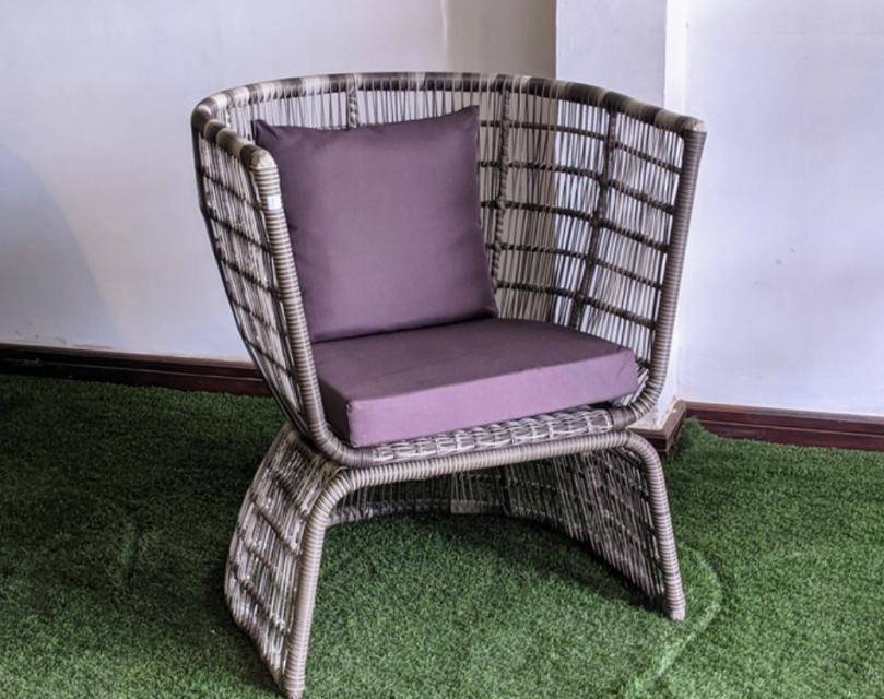 Azure Low Back Outdoor Wicker Chair